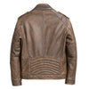 Load image into Gallery viewer, Distressed-Brown-Leather-Jacket