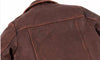 Western Cowboy Retro Street Biker Casual Wear Brown Leather Jacket For Mens