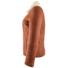 Load image into Gallery viewer, Victorian Style Fur Coat Tan Womens Winter Real Leather Jacket