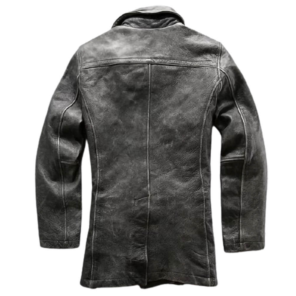 Genuine Thick Leather Winter Jacket