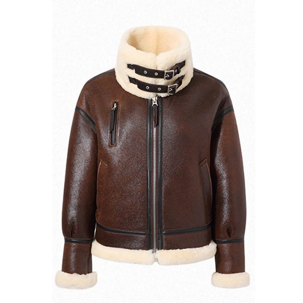 Womens-High-Neck-Fur-Shearling-Leather-Jacket