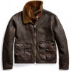 Load image into Gallery viewer, Bomber-Fur-Shearling-Mens-Leather-Jacket