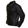 Load image into Gallery viewer, Turbo Biker Black Real Leather Jacket Mens
