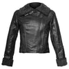 Womens Black Leather Coat