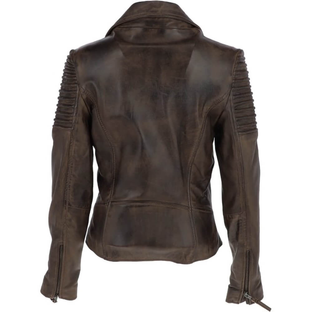 Aviatrix Leather biker jacket