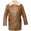 Load image into Gallery viewer, Wax Brown &amp; Black Coat Winter Fur Streetwear Long Jacket Mens