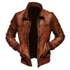 Mens-Vintage-Motorcycle-Distressed-Brown-Bomber-Style-Leather-Jacket