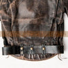 Load image into Gallery viewer, Detachable Fur Collar 60s Military Vintage Bomber Distressed Brown Mens Leather Jacket