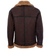 Load image into Gallery viewer, RAF B3 Military Pilot Brown Bomber Fur Leather Jacket Mens Winter Outwear Coat