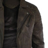 Load image into Gallery viewer, Vintage Retro Cross Zip Brando Distressed Brown Leather Jacket Mens