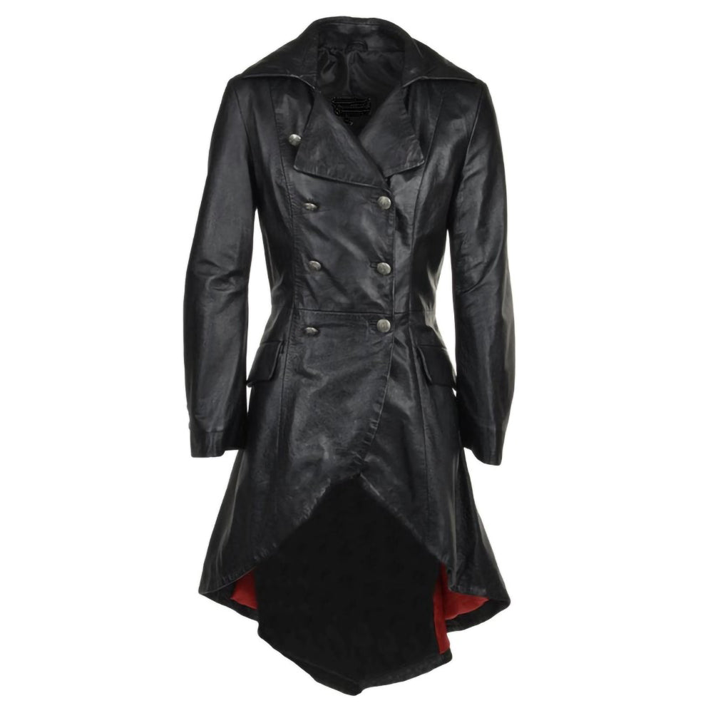 Womens-Black-Flapper-Coat