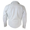 Mens Biker Jacket White Genuine Leather Cafe Racer Retro Motorcycle Coat
