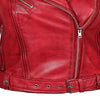 Load image into Gallery viewer, Margaret Red Ladies Leather Jacket