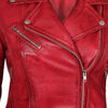 Load image into Gallery viewer, Margaret Red Ladies Leather Jacket