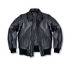 Load image into Gallery viewer, G2 Bomber Pilot Style Moto Biker Black Military Leather Jacket Mens