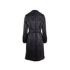 Military Double Breasted Black Womens Trench Coat