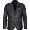 Load image into Gallery viewer, Distressed-Black-Blazer-Coat