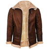 Load image into Gallery viewer, B3-Bomber-Brown-Fur-Jacket