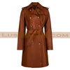 Load image into Gallery viewer, Womens-Wax-Brown-Trench-Coat